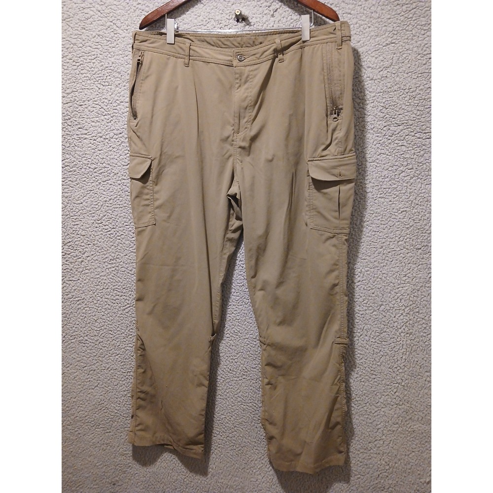 Clothing Arts P^Cubed Cargo Pants Womens Sz 18 Regular, Pick-Pocket Proof, Tan